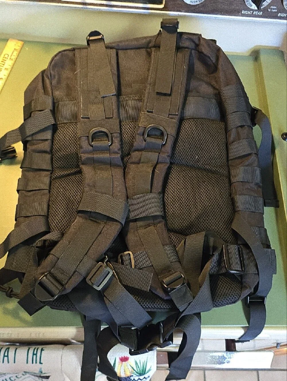 Black Tactical MOLLE Men’s Backpack - Rugged Everyday Carry 40L